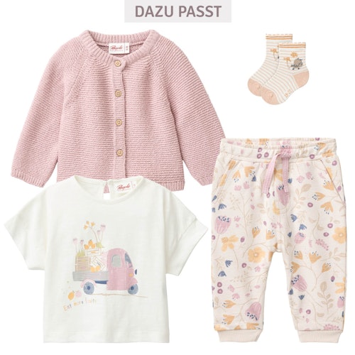 Klassische Strickjacke Knopfleiste malve