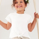 Vorschaubild Sommerliches T-Shirt Knotendetail