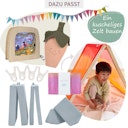 Vorschaubild Großes Regenbogen Spieltuch Seide 178 x 89 cm