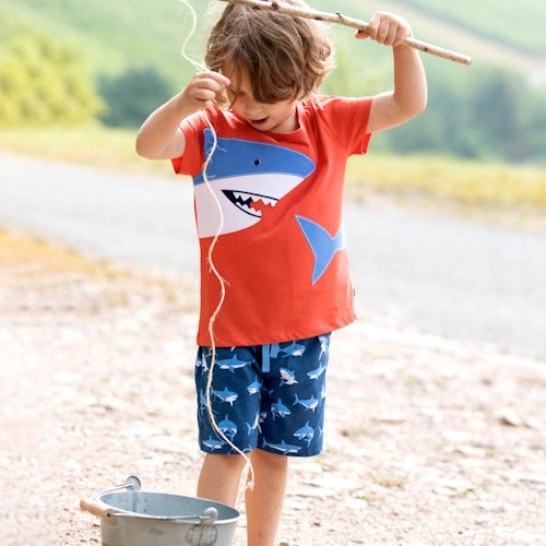 Hai Shirt kurzarm gestickt