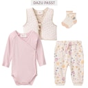 Vorschaubild Bequemer Wickelbody langarm flieder