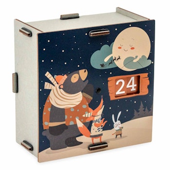 Adventskalender zum Befüllen – Holz Adventskalender Tiere