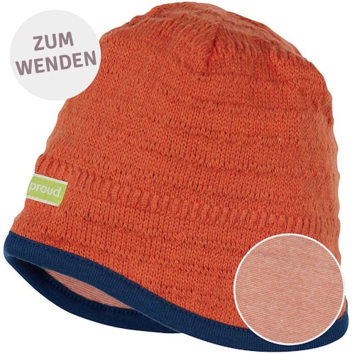 Weiche Wendemütze Strick