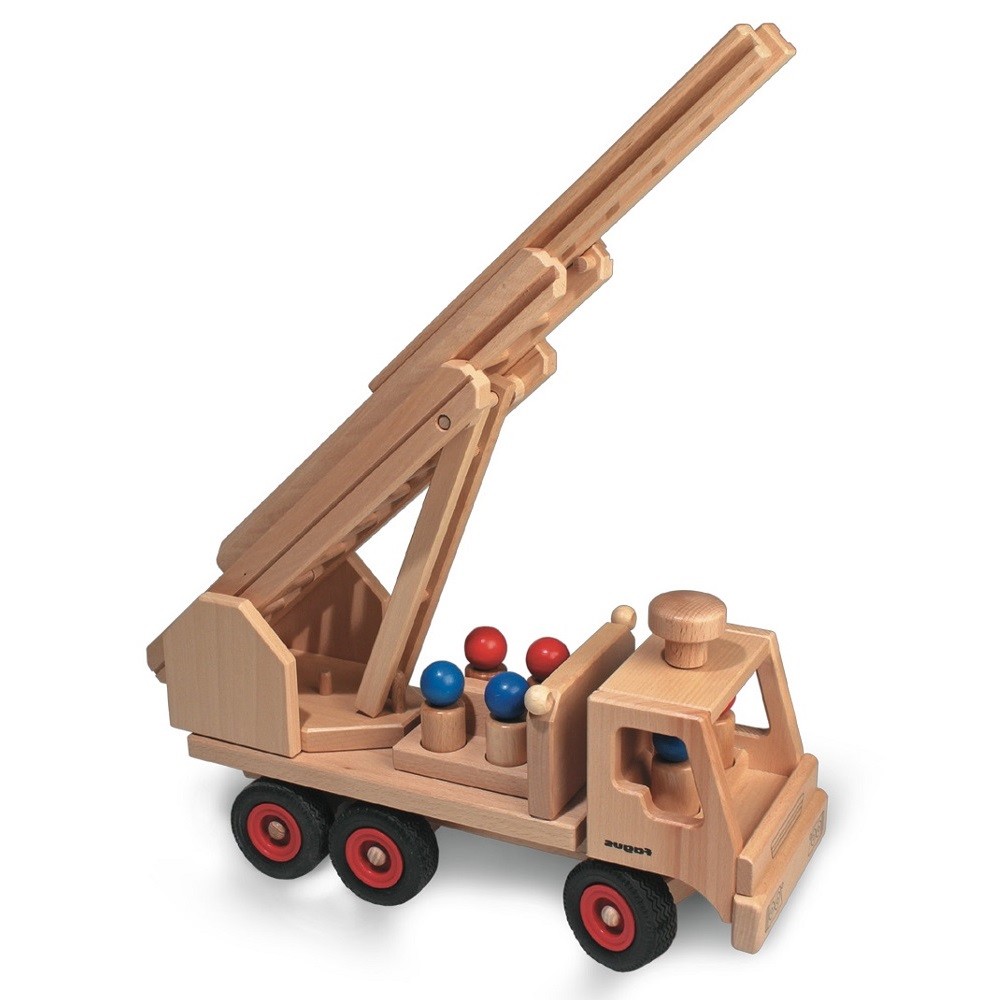 Feuerwehr Auto aus Echtholz