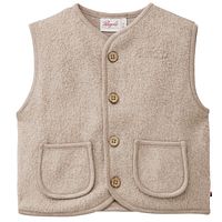 Fleece Weste beige