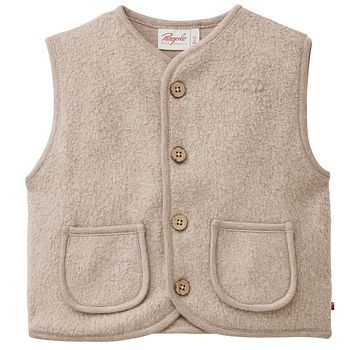 Fleece Weste beige