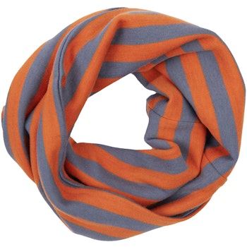 Schlauchschal Streifen blau-orange
