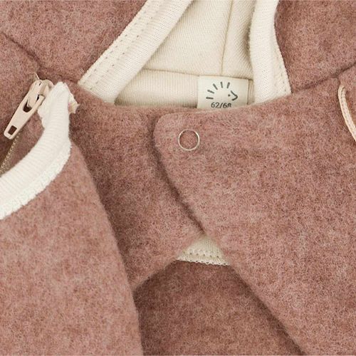 Overall iobio Fleece langarm Schurwolle Uni