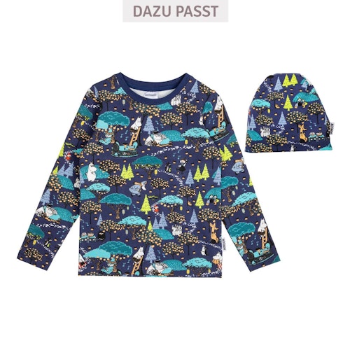 Langarmshirt Mumin-Motive