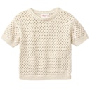 Vorschaubild Strick Kurzarm-Pullover beige