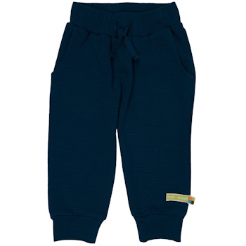 Strukturierte Hose Querrippe marine