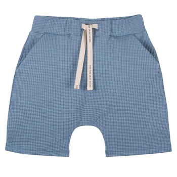 Leichte Shorts in Waffeloptik hellblau