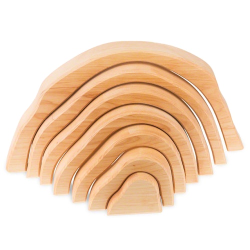 Holzkrippe aus Massivholz zum Spiel u. Dekorieren 40 x 21 cm