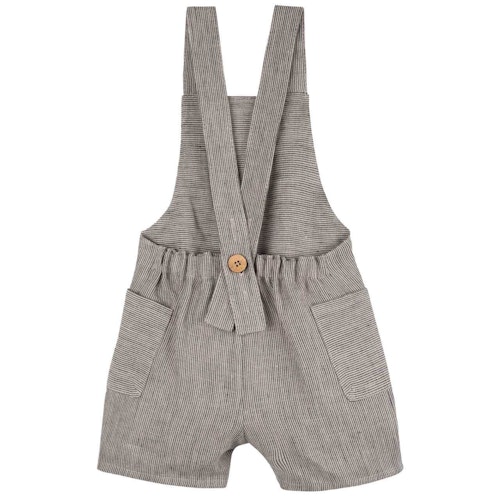 Luftig, lockere Latzhose Leinen