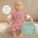 Vorschaubild Puppen Wickelrock mit Top 28-35cm rosa, Bio-Baumwolle