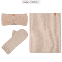 Vorschaubild Damen Loop Baby Alpaka Merinowolle Mix beige