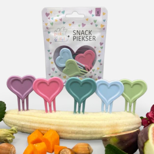 Love is all we need 5er Set Piekser für Snacks