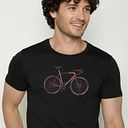 Vorschaubild Herren - T-Shirt - Bio-Baumwolle - Fahrrad-Motiv