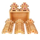 Vorschaubild Farbtreppen 40 Stück im Holzrahmen 32 x 22 cm