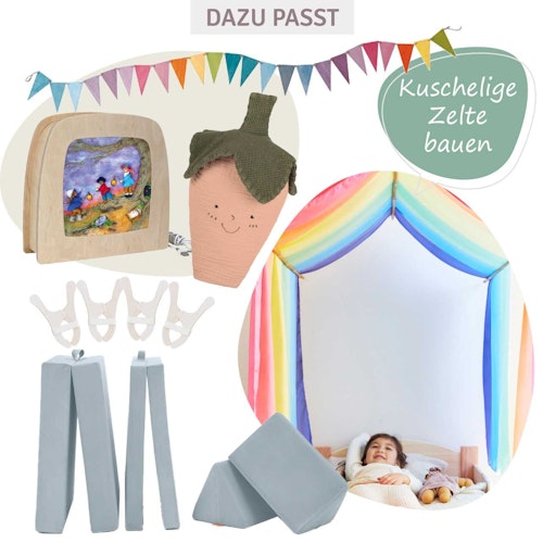 Riesiges Regenbogen Spieltuch Seide 137 x 274
