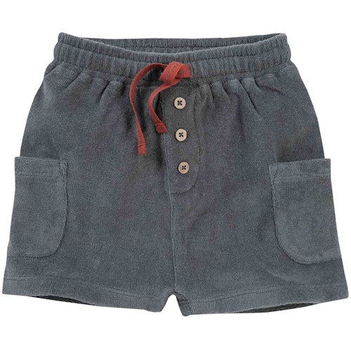 Weiche Frottee Shorts schiefergrau