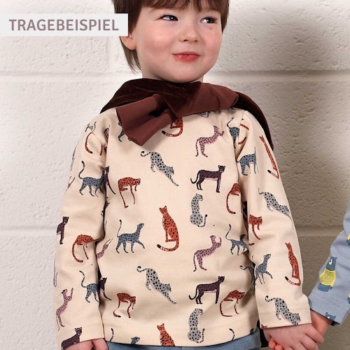 Edles dickeres uni Shirt langarm 100% Biobaumwolle