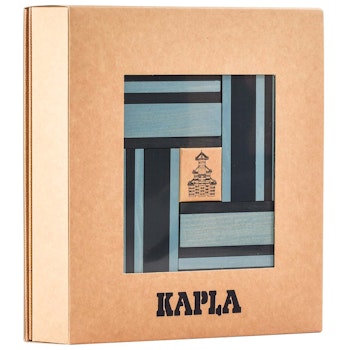 Steine Buch und Farben 40er Set (hellblau/dunkelblau)