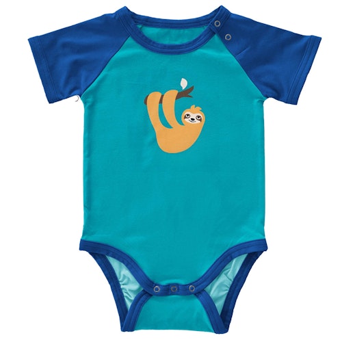 Leichter Kurzarmbody Raglan Faultier