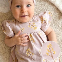 Edler Kleidchen Body Blümchen