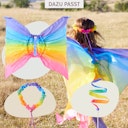 Vorschaubild Kleines Regenbogen Tanzband aus Seide 0,9 m