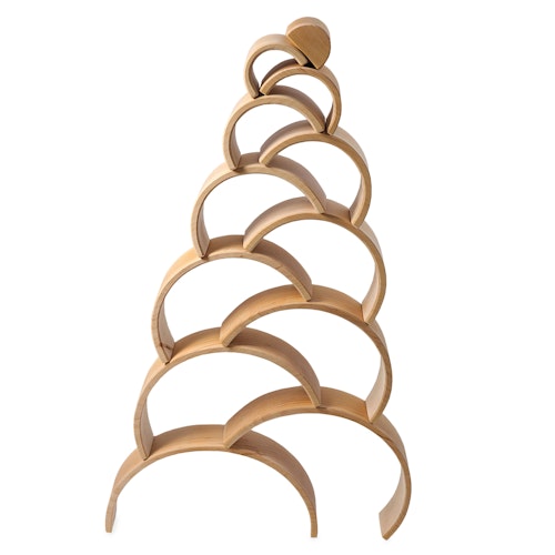 Großes Bogenspiel natur 36,5 cm, 12-teilig