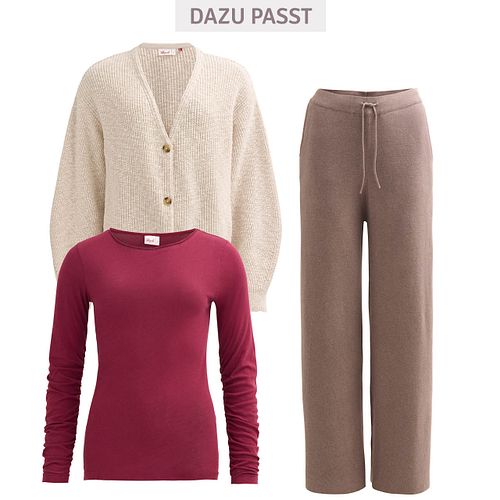 Damen Rollkragen Langarmshirt
