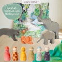 Vorschaubild Spieltuch Bio-Baumwolle Dschungel 100 x 100 cm