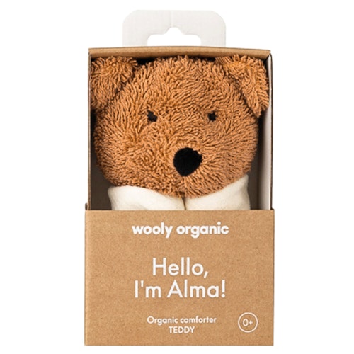 Schmusetuch aus Musselin mit Kopf Teddy