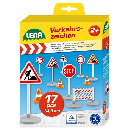 Verkehrszeichen Set 17-Teilig