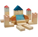 Vorschaubild Holz Bauklötze zum Bauen einer Burg oder Stadt ab 18 Monaten