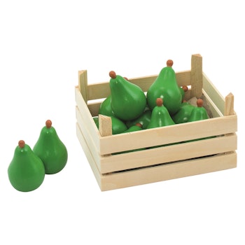 Obst Kiste für Kaufmannsladen - Birnen