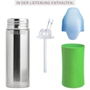 Vorschaubild Isolierte Trinkhalm Flasche ab 12 M - open end grün