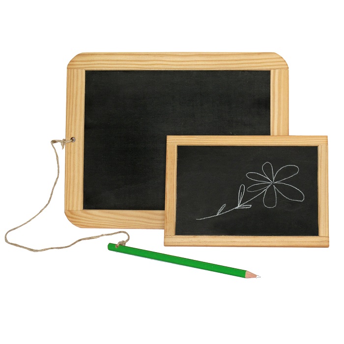 Holz-Schiefertafel für Kinder - groß