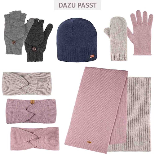 Erwachsenen Beanie Wolle marine Ohren-Wollfleece Band