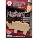 Vorschaubild Schnitzrohling Holztier - Nashorn