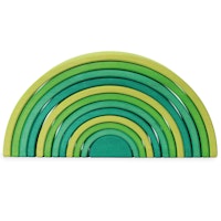 Regenbogen gross Grimms wiesengrün 12 teilig 35,5 cm