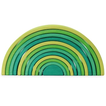 Regenbogen gross Grimms wiesengrün 12 teilig 35,5 cm
