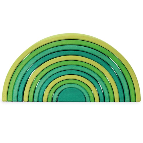 Regenbogen gross Grimms wiesengrün 12 teilig 35,5 cm
