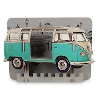 Garderobe VW Bulli – Holz Wandgarderobe mit 7 Haken