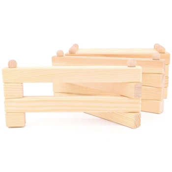 Tiergehege Holz Zaun zusammenklappbar 200 cm