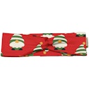 Vorschaubild Elastisches Haarband Weihnachtself rot