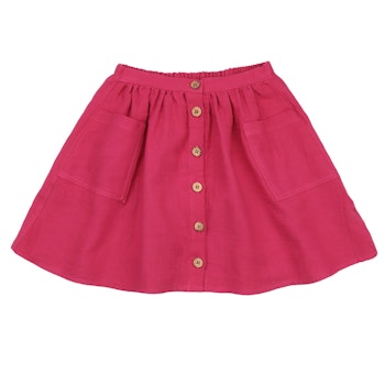 Musselin Rock Blumen rosa