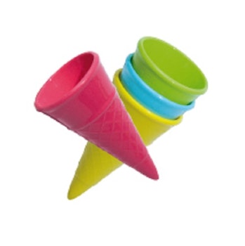Sandspielzeug Eistüte 4 Stück
