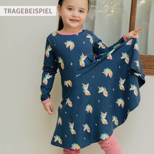 Langarm Flatterkleid